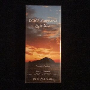 Dolce & Gabbana light blue Sunset in Salina